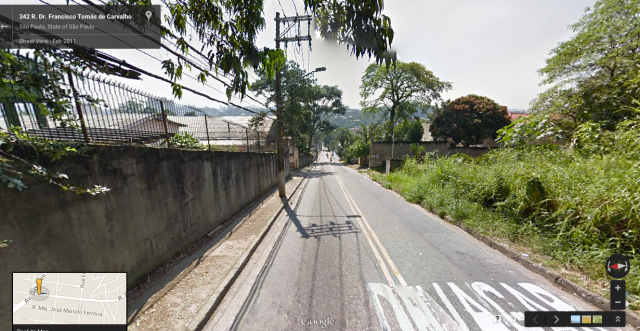 Ladeira no Morumbi. Imagem: Google Street View.