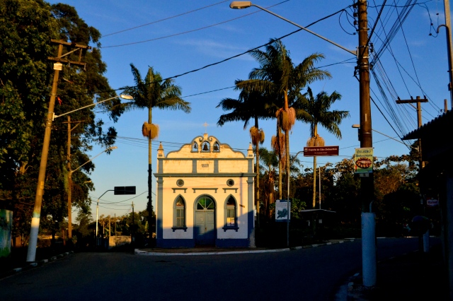 Igreja da Ilha do Bororé, construida em 1904, tombada como patrimônio histórico.